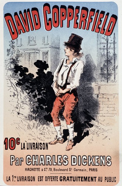 Charles Dickens tarafından “David Copperfield”ın yayınlanması için reklam afişi, v.1890 by Unknown artist
