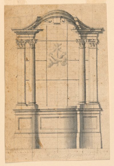 Arması ile Aedicule by Unknown artist