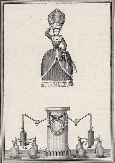 Aerostatik Figür - Enslen kardeşlerin (Christian Gottfried) “Aerian Perisi” by Unknown artist
