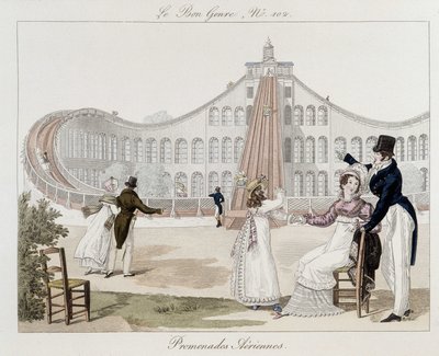 Hava yürüyüşleri: hız treni - “Le Bon türünde”, No. 102, 19. yüzyılın başlarında by Unknown artist