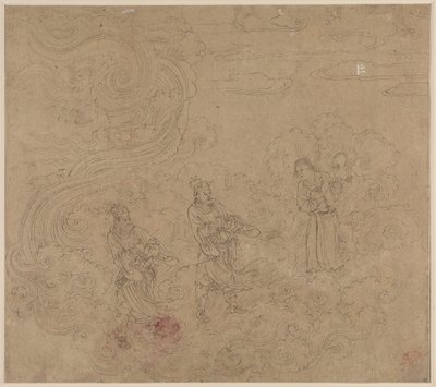 Taoist ve Budist Temaları Albümü: Taoist Tanrıların Alayı: Yaprak 17 by Unknown artist