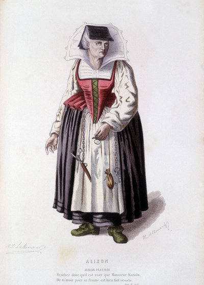 Alizon Fleurie, Edouard Fournier tarafından “Alizon”da (JC Discret tarafından), “Moliere