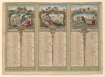 1789 için Almanak by Unknown artist