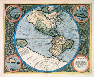 Amerika veya Hindistan Nova, "Atlas"tan by Unknown artist
