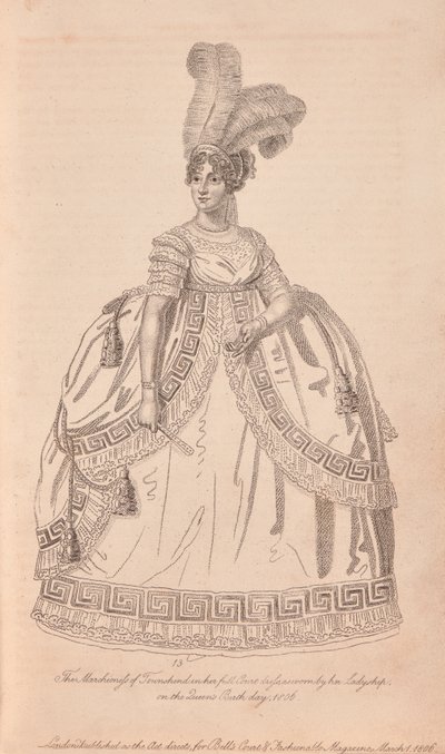 Anne Townshend, Markiz Townshend Tam Mahkeme Elbisesiyle by Unknown artist