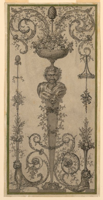 Panel İçin Arabesk Tasarım by Unknown artist