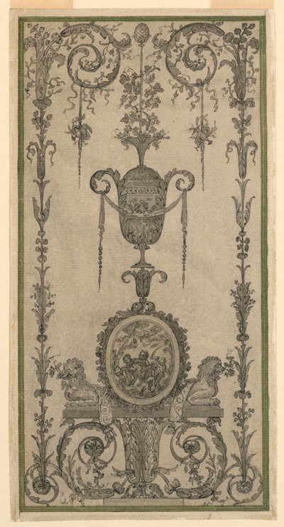 Panel İçin Arabesk Tasarım by Unknown artist