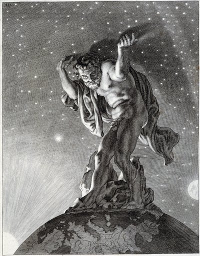 Atlas gökyüzünü destekliyor. by Unknown artist