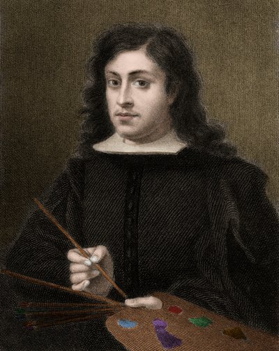 Bartolome Esteban Murillo c1618-1682 - gravür - 19. yüzyıl by Unknown artist