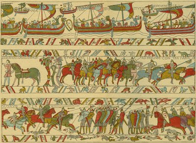 Bayeux halısı. Norman saldırısı by Unknown artist