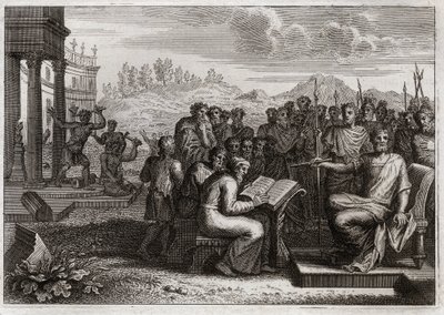 Royaumont İncili, Eski Ahit: Piete of Josias. Yahuda kralı Yoşiya, krallığında Tanrı
