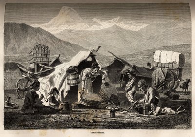 Bohem kampı. Basile Vereschaguine tarafından 1864-1865