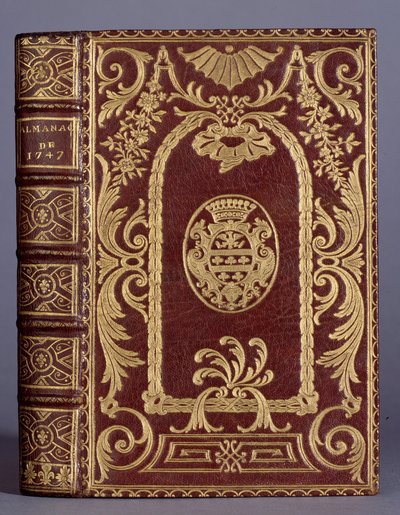 Kitap kapağı, süslemeli cilt, 1747