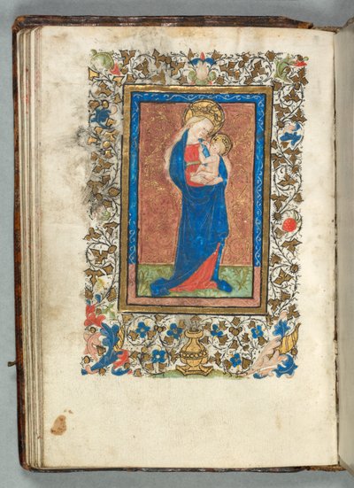 Saatler Kitabı (Metz Kullanımı): Fol. 26v, Bakire ve Çocuk by Unknown artist