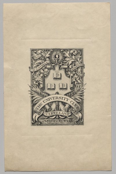 Kitapçık: Üniversite Kulübü, Cleveland by Unknown artist