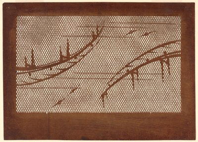 Kafes Üzerindeki Köprüler ve Yarasalar by Unknown artist