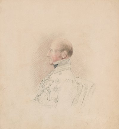 Tuğgeneral Sir Galbraith Lowry Cole (1772-1842), c.1835 (kalem ve sulu boya) by Unknown artist