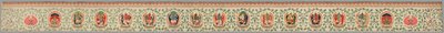 "Imperial Tribute Brocade" olarak bilinen Brocade Strip by Unknown artist