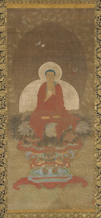 Buda, Kusa Çimeninden Bir Hasır Üzerinde Taht Edildi by Unknown artist