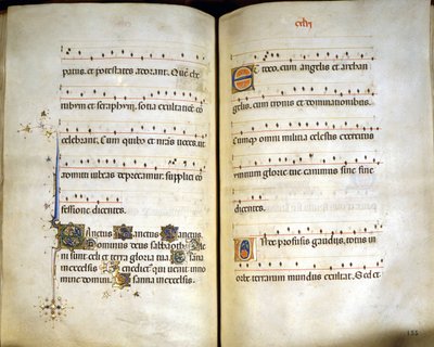 Visconti Missal Canon "SANCTUS" by Unknown artist