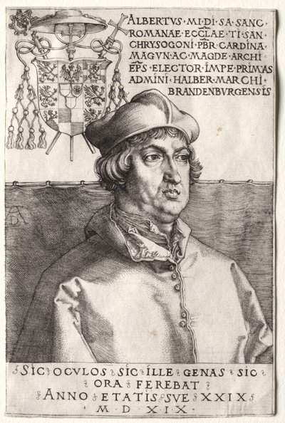 Brandenburg Kardinali Albrecht - Küçük Tabak by Unknown artist