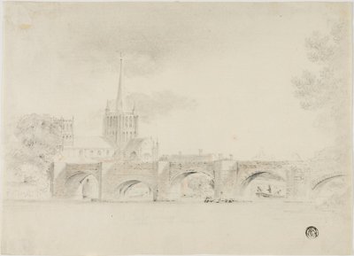 Katedral Kilisesi ve Köprüsü, Hereford by Unknown artist