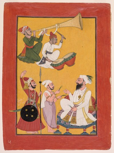 Bir Bhagavata Purana'dan Krishna'nın Doğumunun Kutlamaları by Unknown artist