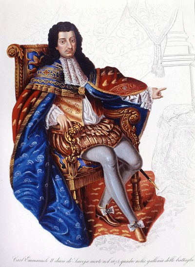 Charles Emmanuel II (1634 - 1675), Savoy Dükü. by Unknown artist