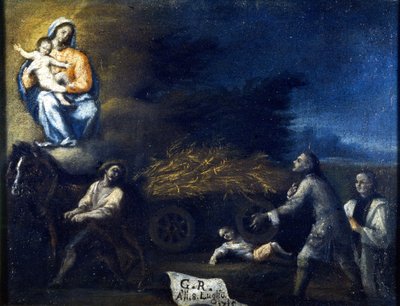 Çocuk saban tarafından ezildi. Santa Valeria a Seregno