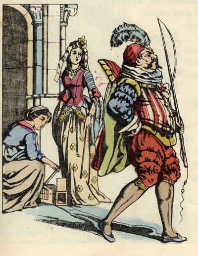 Külkedisi, at olarak çöp atan fareleri ve antrenör olarak bir sıçanı serbest bırakır. Charles Perrault