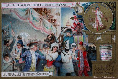 Koleksiyonerin resim serisi Roma Karnavalı, Moccoletti, yanan mumlar by Unknown artist