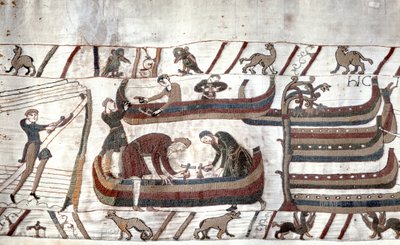 Kraliçe Mathilde Nakış olarak bilinen Bayeux duvar halısı by Unknown artist