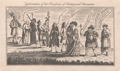 Shakespeare'in Karakterlerinin Alayına Devam by Unknown artist