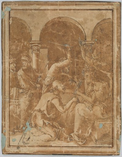 Albrecht Durer'in 1511'de yayınlanan Küçük Tutkudaki Dikenli Taç'ın kopyası by Unknown artist