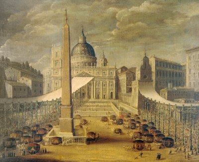 Corpus Christi alayı, Papa Innocent X zamanında, 1646 civarında, bilinmeyen bir sanatçı tarafından, tuval üzerine yağlı boya by Unknown artist