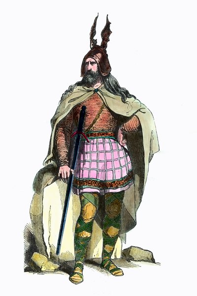 Roma yönetimi altındaki bir Galyalı şefin kostümü by Unknown artist