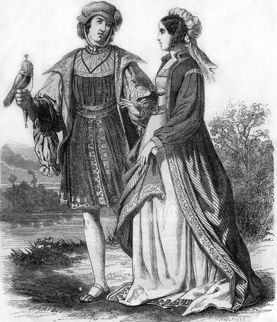 15. yüzyılın sonundan kostümler. by Unknown artist