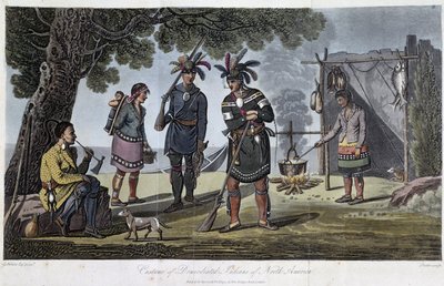 Kuzey Amerika Yerli Yerlilerinin Kostümleri, Heriot, George (1766-1844) by Unknown artist