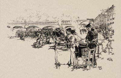 Omnibüs tekneler için iskele by Unknown artist