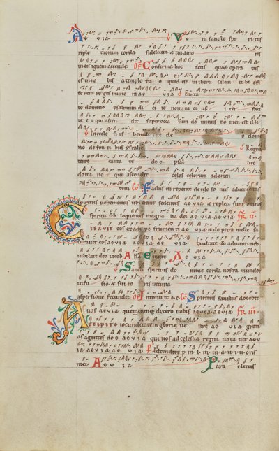Dekorlu Baş Harfi C; Dekorlu Baş Harfi A by Unknown artist