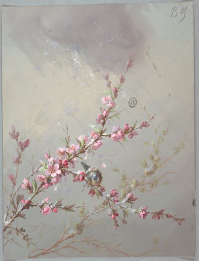 Duvar Kağıdı ve Tekstil Tasarımı: Çiçekler ve Kuşlar by Unknown artist