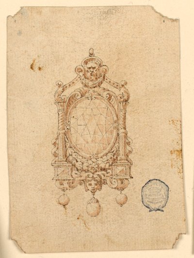 Oval Pırlantalı Broş Tasarımı by Unknown artist