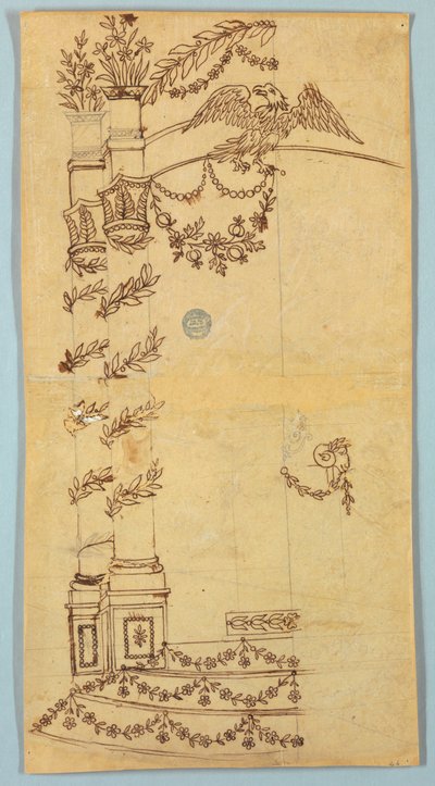 Bir Bahçe Deliliği için Tasarım (?) by Unknown artist