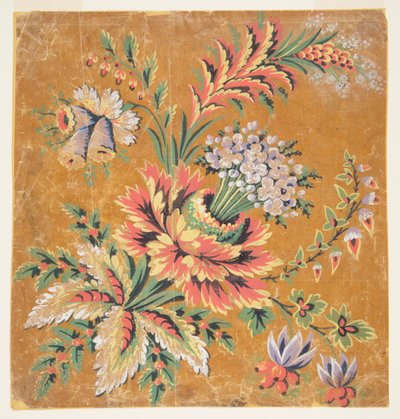 Dokuma veya İşlemeli Köşe Motifi İçin Tasarım by Unknown artist
