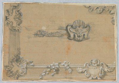 Tavanın Sıva Dekorasyonu İçin Tasarım by Unknown artist