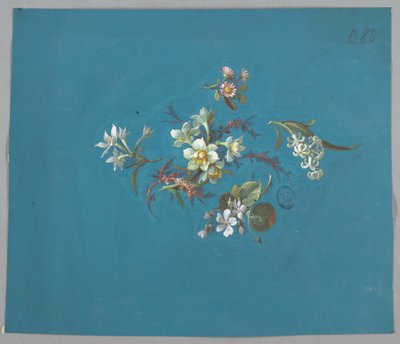 Duvar kağıdı ve tekstil, çiçekler için tasarım by Unknown artist