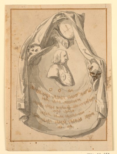 Bir Başrahip İçin Bir Kabir Anıtı Tasarımı by Unknown artist