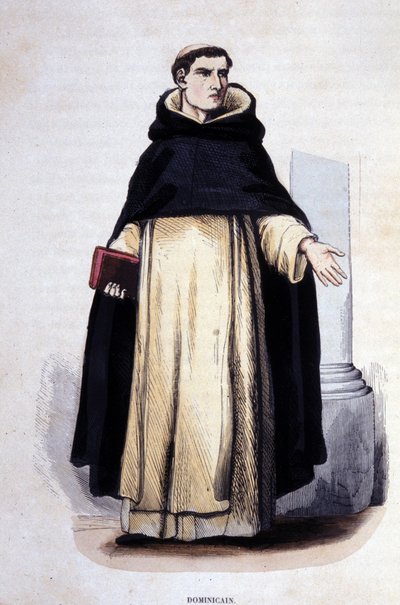 Dominik. Dini emirler üzerine bir albümden gravür, Paris by Unknown artist