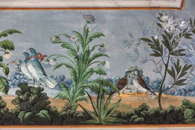 Güvercinler ve çiçekler, detay 3743687 (fresk) by Unknown artist
