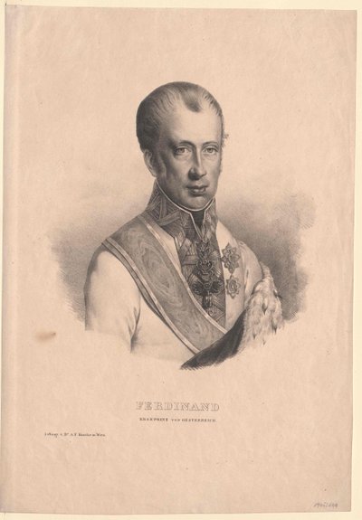 Avusturya İmparatoru I. Ferdinand (baskı) by Unknown artist